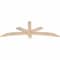Ekena Millwork Alberta Smooth Timber Gable Bracket, Douglas Fir, 60"W x 22"H x 1 1/2"D x 3 1/2"F, 9/12 Pitch GBW060X22X0204ALB00SDF - alternate 2